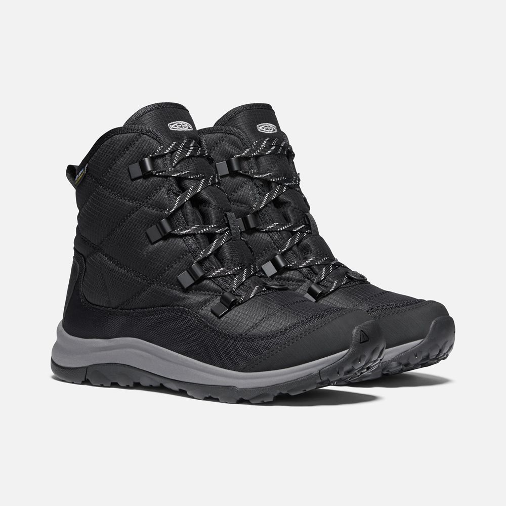 Botas de Invierno Keen Mexico Negros - Mujer Terradora Ii Waterproof - ZH1764920